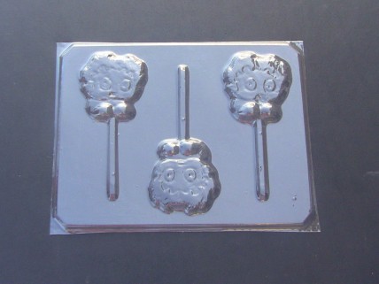 148sp Chubby Gal Betty Chocolate or Hard Candy Lollipop Mold